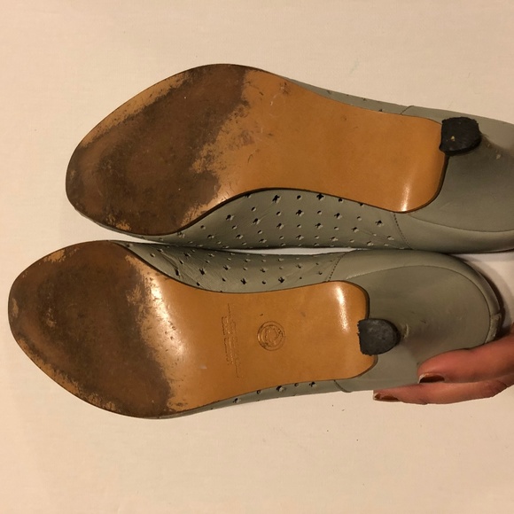 Vintage: Grey Peep Toe Naturalizer Heels Sz 8 - Picture 3 of 6